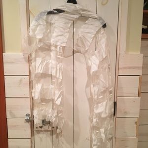 Beautiful white silk scarf